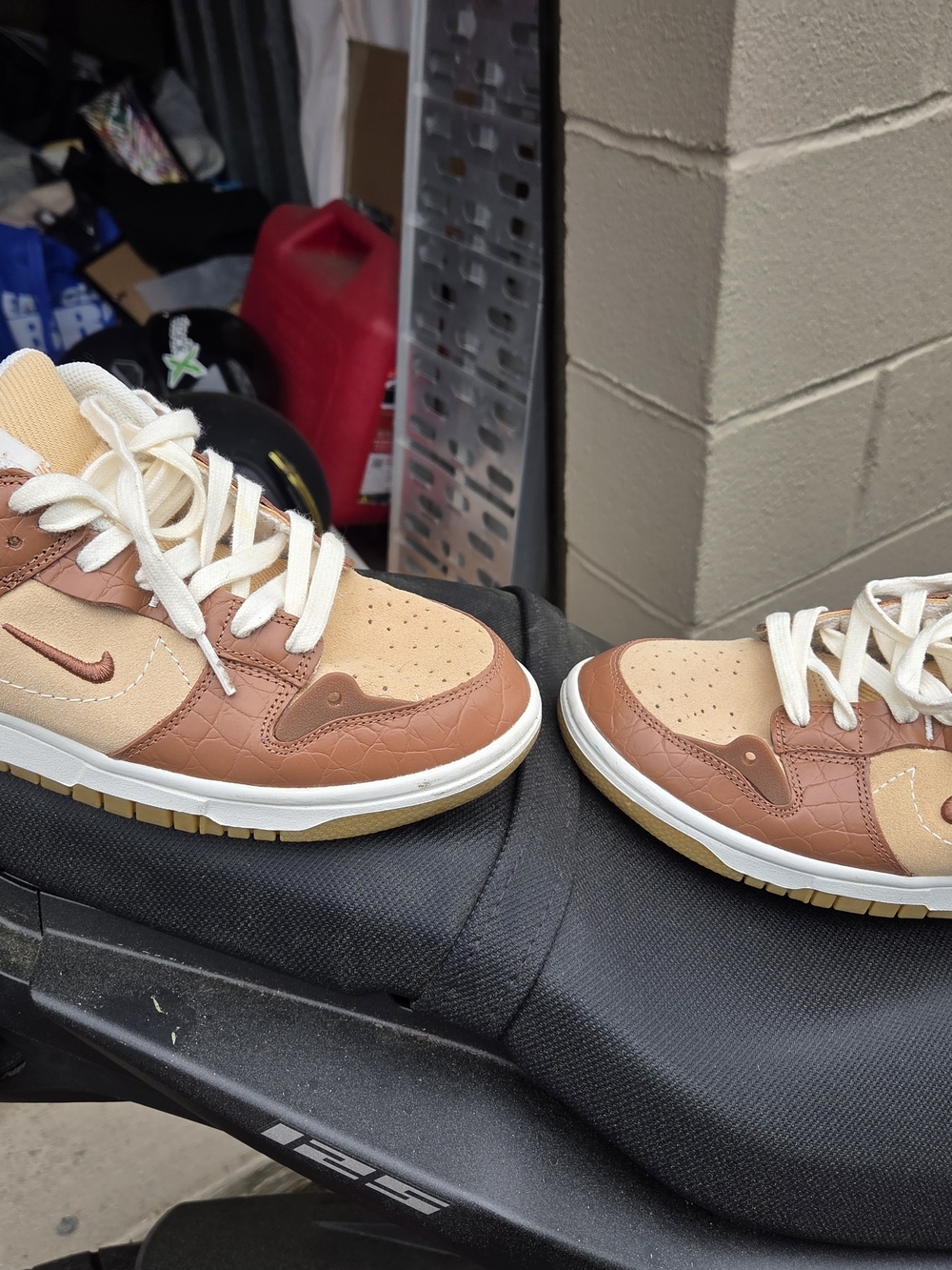 Nike Low-Top Sneakers in Tan and Brown